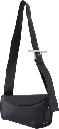 Alexander McQueen Black/Silver Ladies T-bar Sling Bag