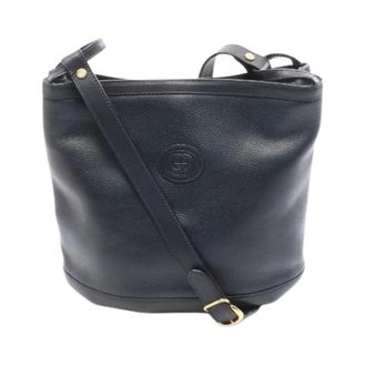 Gucci Pre-owned Bucket Bags, female, Blue, Size: ONE SIZE Pre-owned Interlocking G Leather Shoulder Bag