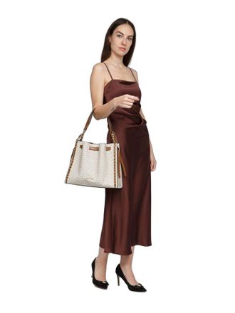 Michael Kors Mina Large Shoulder Bag - Vanilla