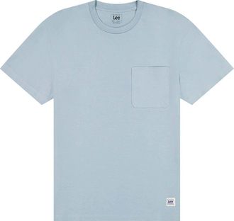 Lee T-Shirt LEE Lee T-Shirt Ww Pckt Tee, Herren, Gr. L, blau, Obermaterial: 100% Baumwolle CO., Shirts T-Shirt