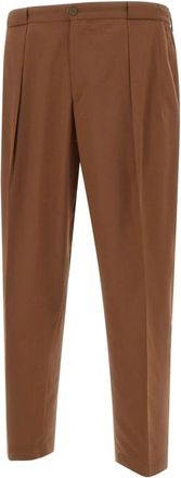 BRIGLIA 1949 Broeken, Heren, Bruin, XL, Wol, Portobellos Broek