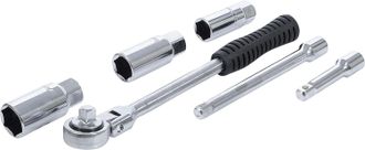 OEM Llave De Carraca De Cuatro V&iacute;as De 3/8, Manguito De V&aacute;stago De 6 Pulgadas, Llave Para Buj&iacute;as