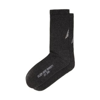 Golden Goose Calcetines bajos de algod&oacute;n acanalado - Underwear - Hombre - Negro - S
