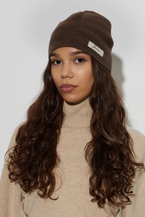 Jacquemus Wool Turtleneck Hat Chevron, Unisex, Brown