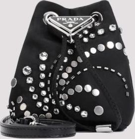Prada Black Polyamide Bucket Bag