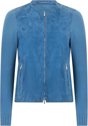 Moorer Erica Jacket - Dames - Zomerjassen - Blauw - L - Denim - Jassen