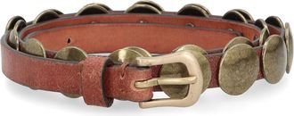 Golden Goose Womens Belt Trinidad Nougat Leather Cow Hide