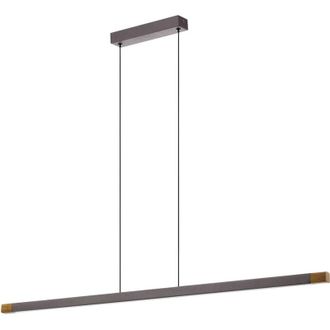 Eglo Eglo - Lampadario a Sospensione Moderno Lisciana Alluminio Grigio 1 Luce Led 22W 2500Lm
