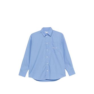 Sporty & Rich Logo-embroidered Chest-pocket Shirt