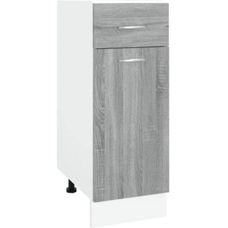 vidaXL Drawer Bottom Cabinet Lyon Grey Sonoma 30x46x81.5 cm Engineered Wood vidaXL