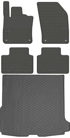 OEM Volvo V60 Ii Kombi A Partir De 2018 Set - Alfombrillas De Goma Para Coche + Alfombrilla Para Maletero