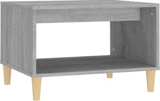vidaXL Vidaxl - Mesa de centro madera contrachapada gris Sonoma 60x50x40 cm
