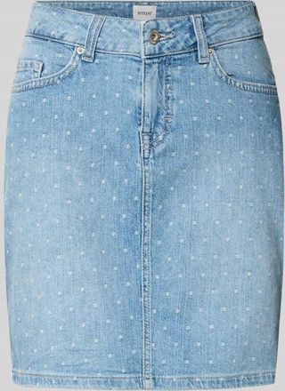 Mustang Jeans Mustang Jeansrock im Allover-Look Modell BEATRICE in Jeansblau, Gr&ouml;&szlig;e 26