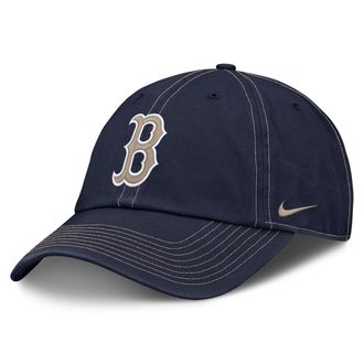Nike Boston Red Sox Club Nike Mens MLB Adjustable Hat in Blue | NB0141SBQ-L9H