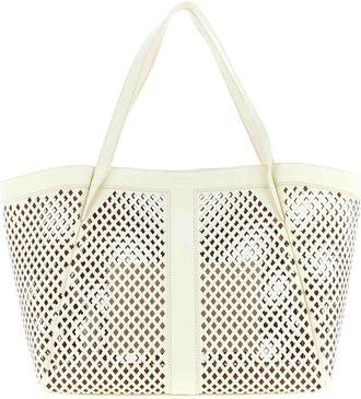 Twinset Openwork Leather Shopping Bag