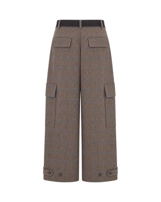 P.A.R.O.S.H. Prince of Wales Check Trousers - Brown