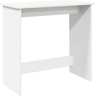 vidaXL Scrivania Bianca 80x40x75 cm in Legno Multistrato - Vidaxl
