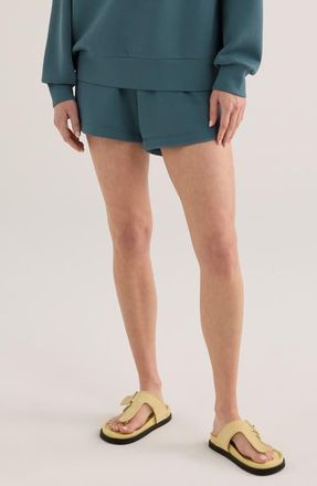 Varley Coulter High Waist Shorts in Mallard Blue at Nordstrom, Size X-Large