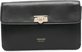 Ferragamo Gancini Logo-detail Clutch Bag