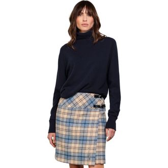 Celtic & Co. Geelong Wool Slouch Turtleneck Sweater in Dark Navy at Nordstrom, Size X-Small