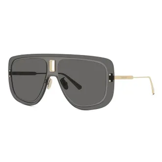 Dior ULTRADIORMUB0A0 Shield Rimless Sunglasses - Gray