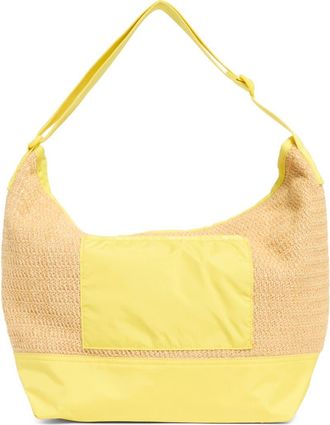 LeSportsac Raffia Large Shoulder Bag in Primrose Yellow Raffia at Nordstrom Rack