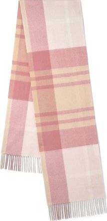 Mulberry Small Check Merino Wool Scarf in Pink Scrumpy-Crumpet at Nordstrom