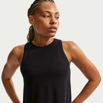 Nike Womens Zenvy Tank Top in Black | IF2345-010