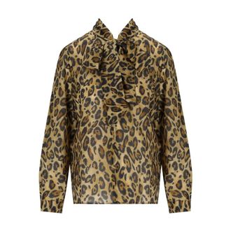 Marella Dames, Blouses & Shirts, Bruin, Maat: S Zijde