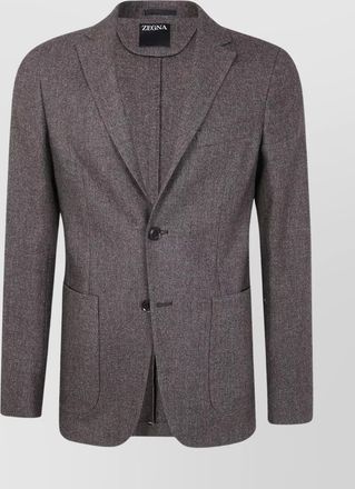 Ermenegildo Zegna cashmere blend wool and cotton jacket