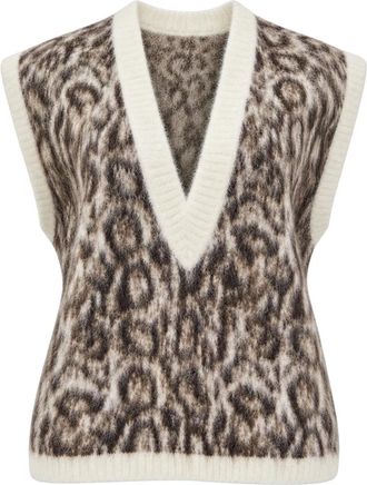 PDR Phisique Du Role Chaleco de Lana - Knitwear - Mujer - Beige - XL
