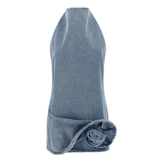 Magda Butrym Denim 10 Dress - Dames - Tops - Blauw - Maat: 2XS Denim