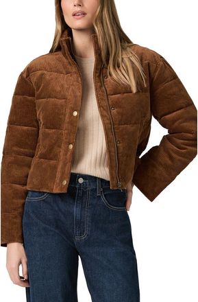 Paige Astor Stretch Cotton Corduroy Puffer Jacket in Coganc at Nordstrom, Size Xx-Small