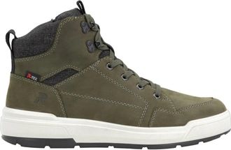 Rieker Casual Enkellaarsjes - Heren - Veterlaarzen - Groen - 44 EU - Su&egrave;de - Schoenen
