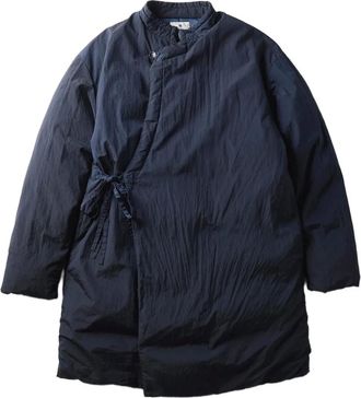 Snow Peak side-tie down coat - Blue