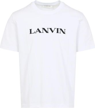 Lanvin White Crewneck Logo T-Shirt