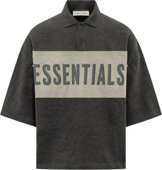 Fear of God Panelled Crop Polo - Heren - Polos - Grijs - XS - Katoen - Tops