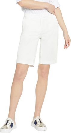 NYDJ Bermuda Shorts in Optic White at Nordstrom, Size 10P
