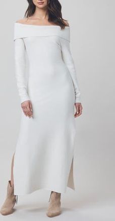 Splendid x @cellajaneblog Over the Shoulder Sweater Dress in Snow at Nordstrom Rack, Size Small