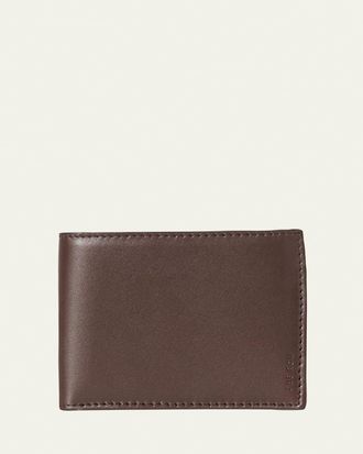 The Row Mens Classic Leather Bifold Wallet