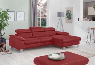 Cotta Ecksofa »Komaris L-Form, B: 244 cm« mit Kopfteilverstellung, optional Bettfunktion, Bettkasten & Licht