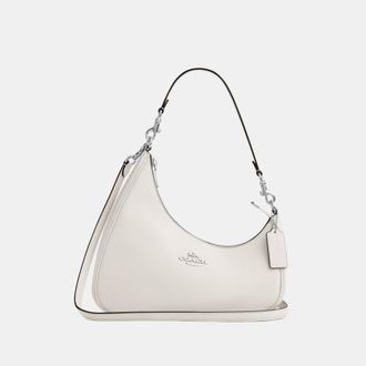Coach Womens Twisted Teri Shoulder Bag in Smooth Leather - White - One Size