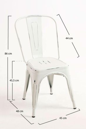 Regalos Miguel Sillas Comedor - Silla Torix Vintage - Blanco Vintage
