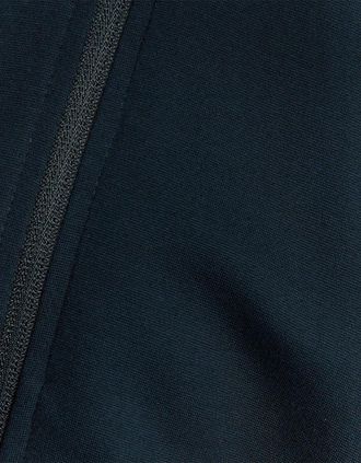 Lyle & Scott Lyle And Scott Mens Solid Patterned Hooded Ribbed Cuff Full Zipper Jacket - Navy - Size: 2XL