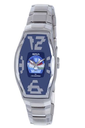 Chronotech Womens Blue Dial Stainless Steel Watch - Silver - One Size
