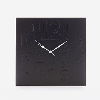 Oresteluchetta Reloj De Pared Moderno De Mdf Kairo - Negro