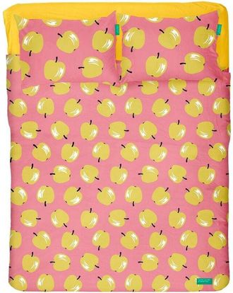 Benetton set de sabanas 4pcs cama doble: sábana encimera (260x280cm w/simple hem 5cm) + sabana bajera (200x200+25cm flap) + 2 fundas de almohada