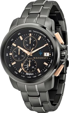 Maserati Successo Solar Watch - Heren - Horloges - Grijs - ONE Size - Accessoires