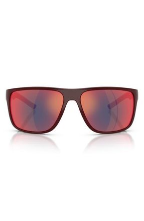 Ferrari 63mm Pillow Sunglasses in Bordeaux at Nordstrom