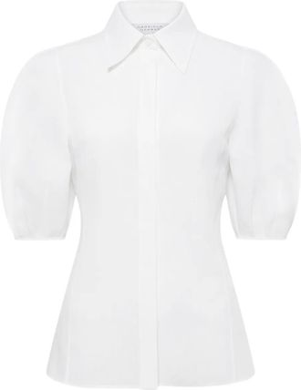 Gabriela Hearst Sansi puff-sleeve shirt - women - Linen/Flax - 38 - White